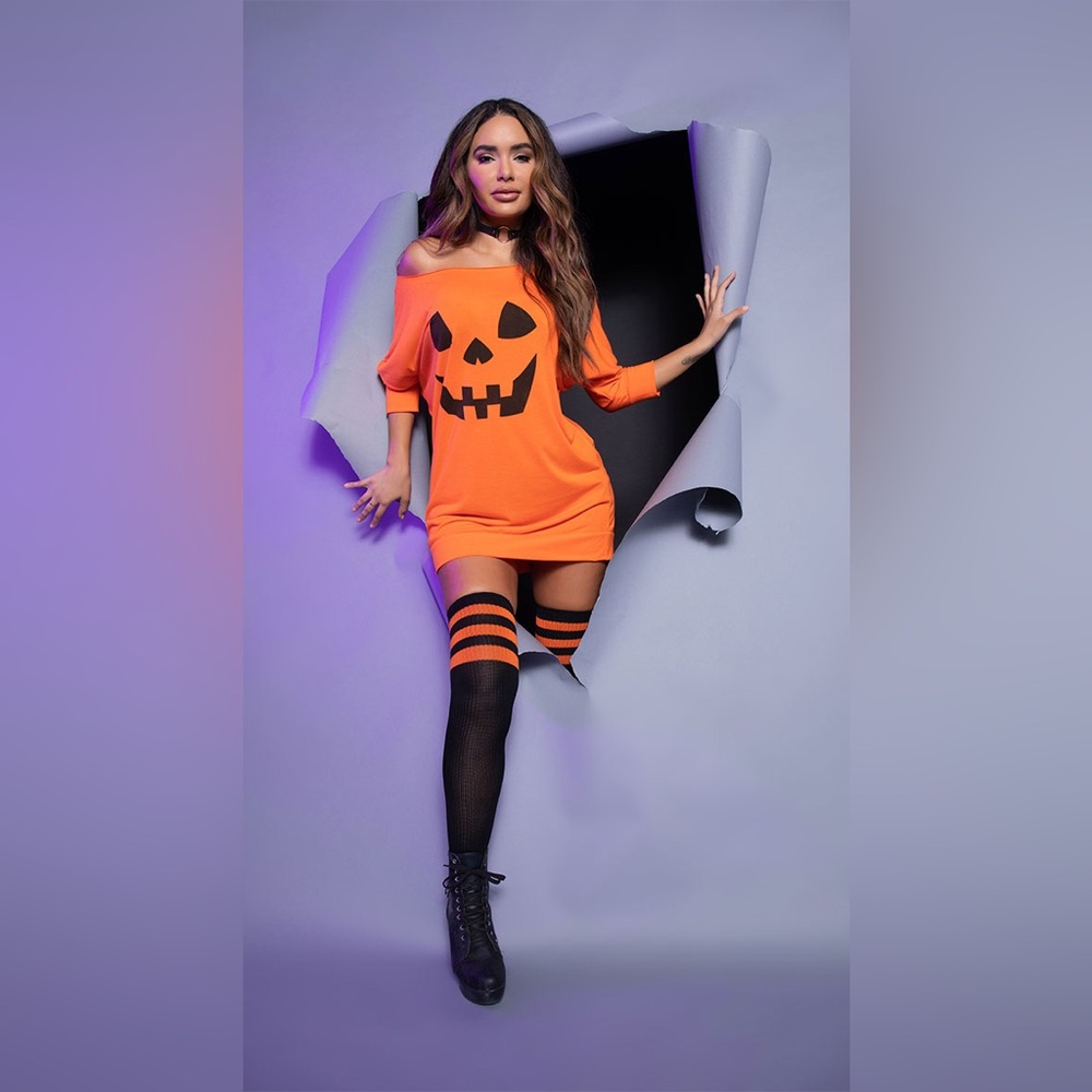 Orange Pumpkin Dress